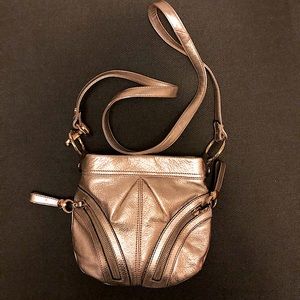 Gorgeous New B Makowsky Gold Shoulder Bag NWOT